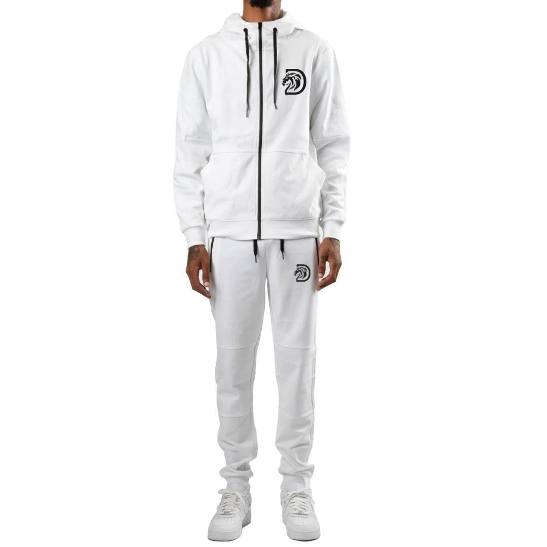 Daniels Den Embroidered Logo Tracksuit - White – Dharius Daniels ...