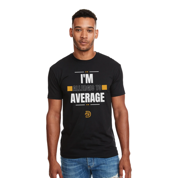 Allergic To Average Relaxed Fit Slogan T-Shirt